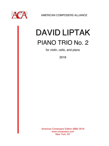Free Sheet Music Liptak Piano Trio No 2