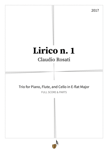 Free Sheet Music Lirico N 1 Piano Cello Flute