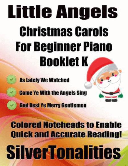 Free Sheet Music Little Angels Christmas Carols For Beginner Piano Booklet K