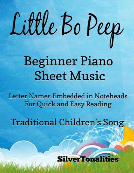 Free Sheet Music Little Bo Peep Beginner Piano Sheet Music