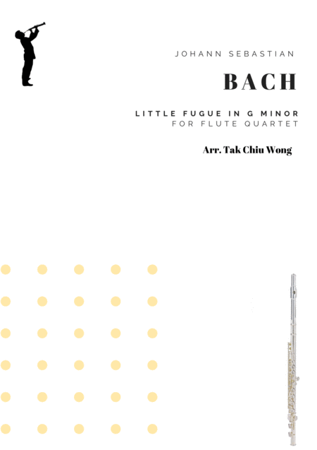 Free Sheet Music Little Fugue In G Minor Arranged For Flute Quartet