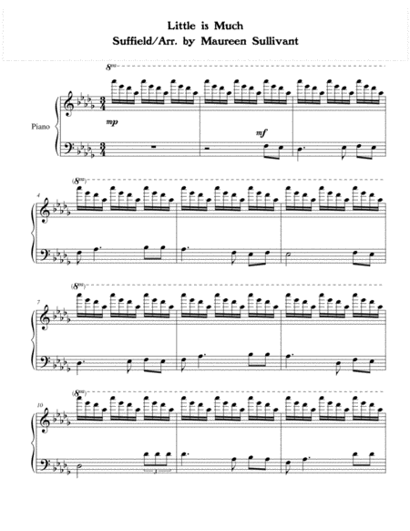 Free Sheet Music Little Is Much