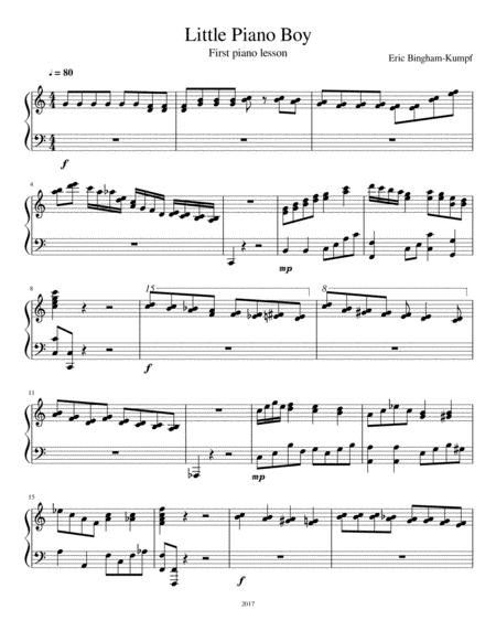 Little Piano Boy Sheet Music