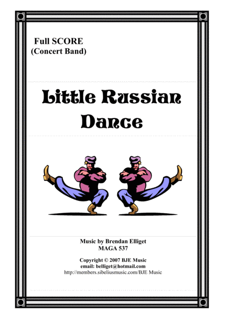 Little Russian Dance Concert Band Sheet Music