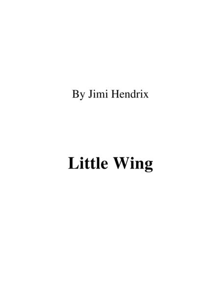 Little Wing Performed By Jimi Hendrix Sheet Music