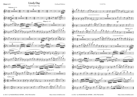 Lively Day Parts Sheet Music