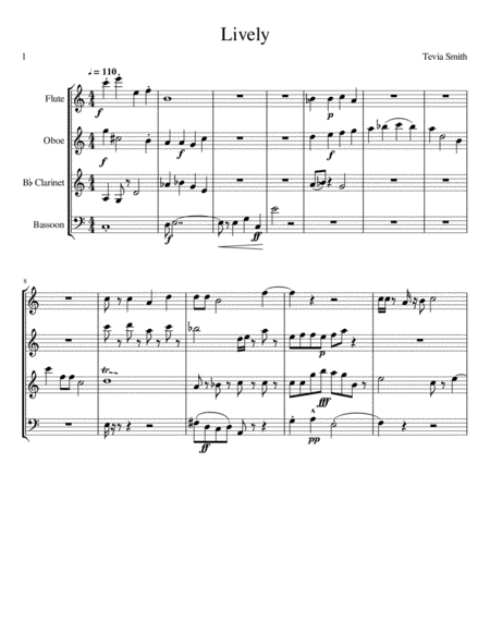 Free Sheet Music Lively