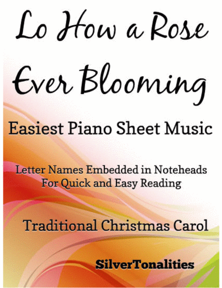 Free Sheet Music Lo How A Rose Ever Blooming Easiest Piano Sheet Music