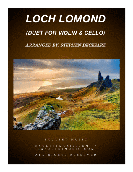 Free Sheet Music Loch Lomond Duet For Violin And Cello