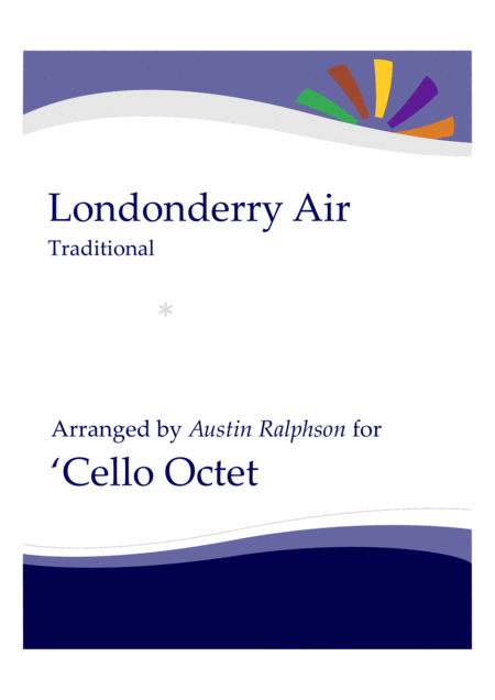 Londonderry Air Danny Boy Cello Octet Cello Ensemble Sheet Music