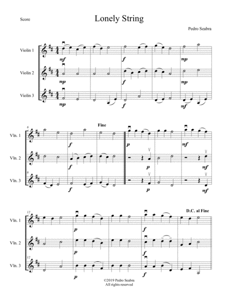 Lonely String Sheet Music