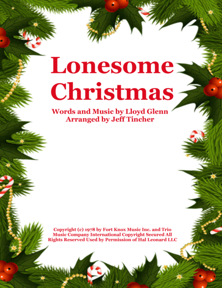 Free Sheet Music Lonesome Christmas
