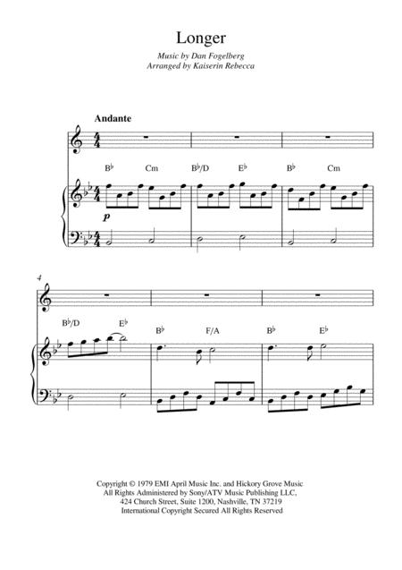 Longer Bb Trumpet Solo And Piano Accompaniment Sheet Music