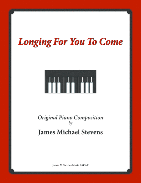 Free Sheet Music Longing For You To Come Romantic Piano