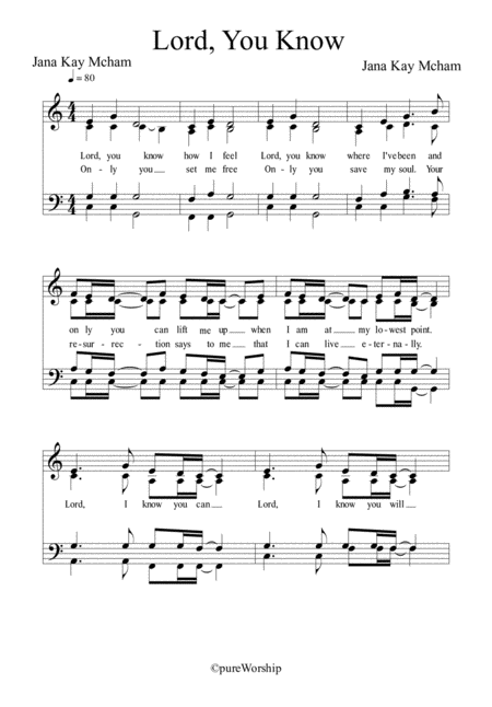 Lord You Know Sheet Music