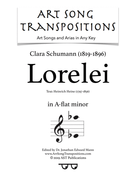 Lorelei A Flat Minor Sheet Music