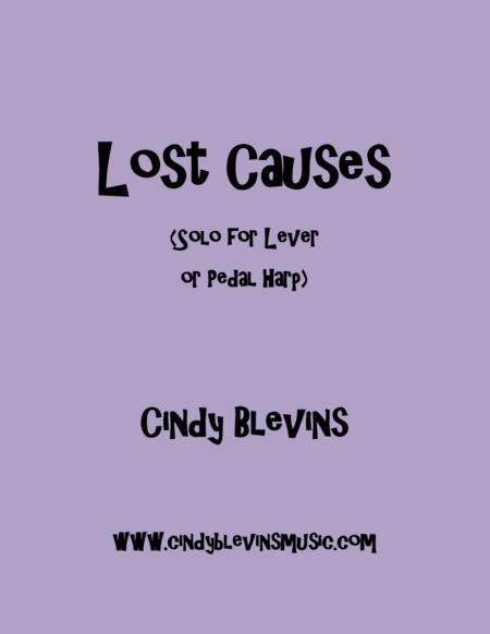 Lost Causes An Original Solo For Lever Or Pedal Harp From My Book Mood Swings Sheet Music