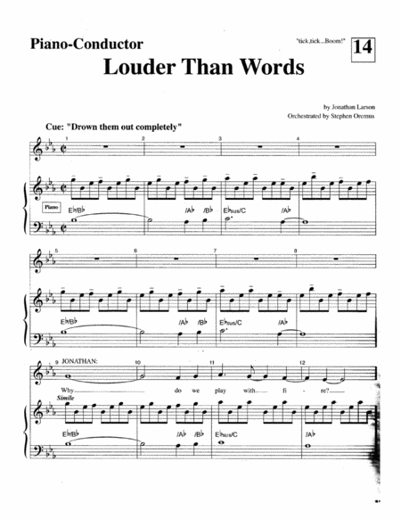 Louder Than Words A Cappella Satb Sheet Music