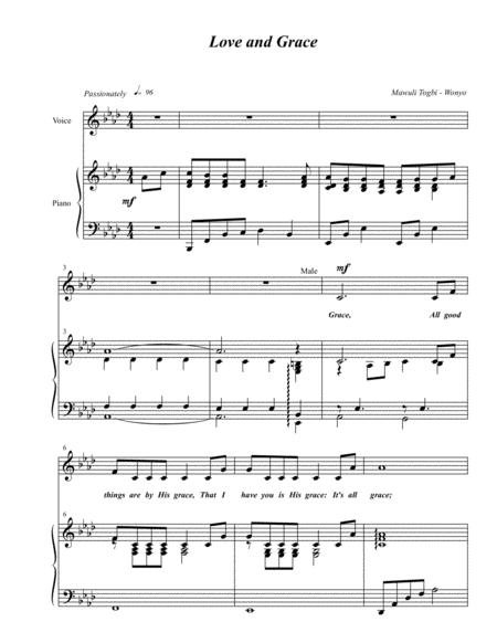Free Sheet Music Love And Grace