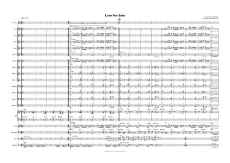 Free Sheet Music Love For Sale Samba Vocal With Big Band Key Of Bb To C