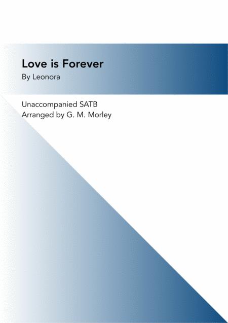 Love Is Forever Satb A Cappella Sheet Music