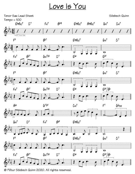 Free Sheet Music Love Is You