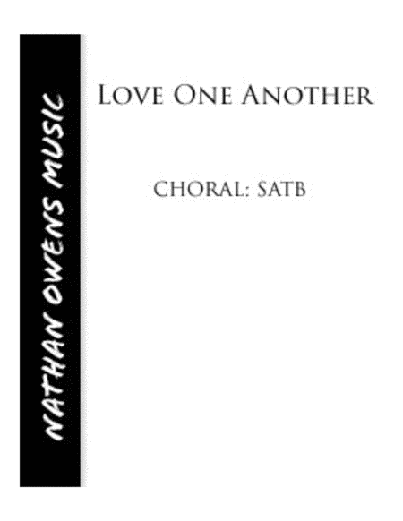 Free Sheet Music Love One Another Satb Piano