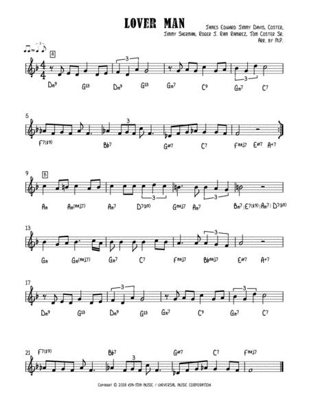 Lover Man Lead Sheet Sheet Music