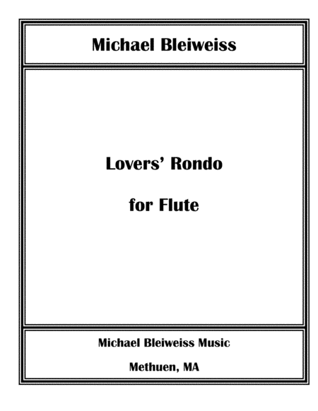 Free Sheet Music Lovers Rondo For Solo Flute