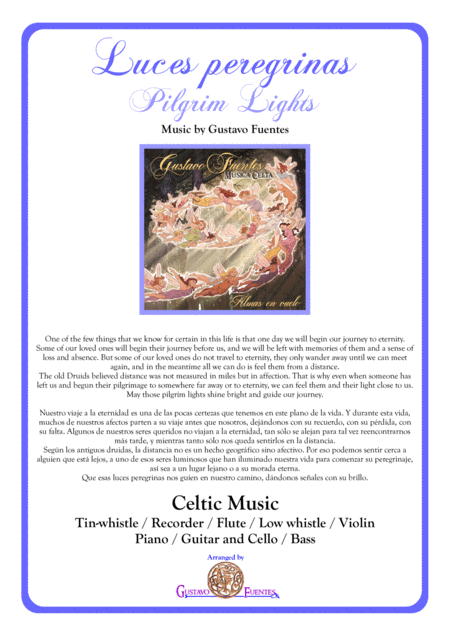 Free Sheet Music Luces Peregrinas Pilgrim Lights Celtic Song By Gustavo Fuentes