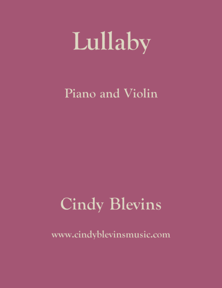 Free Sheet Music Lullaby For Piano And Violin