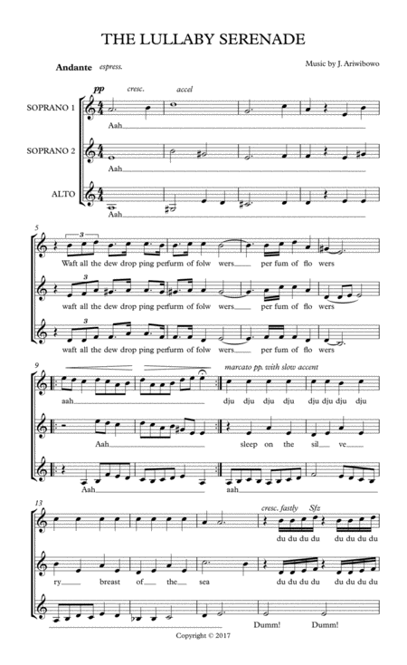 Lullaby Serenade Sheet Music