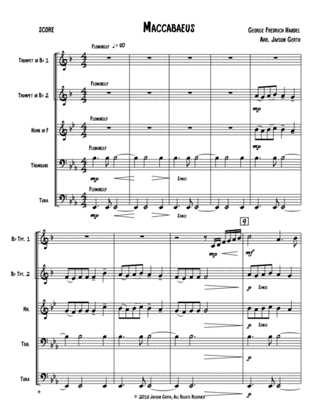 Free Sheet Music Maccabaeus