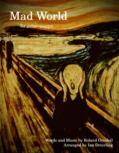 Mad World For Guitar Quartet Sheet Music