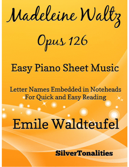 Madeleine Waltz Opus 126 Easy Piano Sheet Music Sheet Music