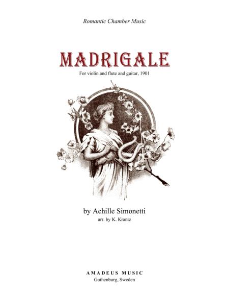 Madrigale For Violin Or Flute And Guitar Chords Sheet Music