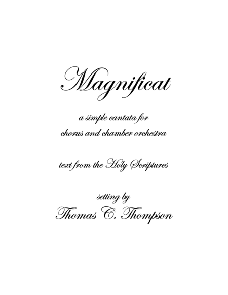 Free Sheet Music Magnificat Conductors Score