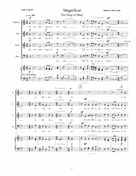 Magnificat The Song Of Mary Sheet Music