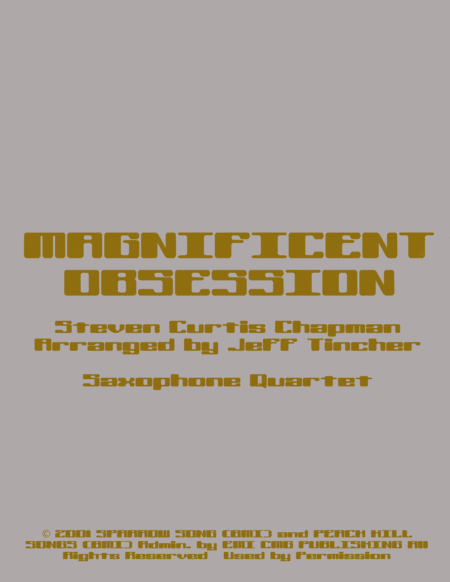 Magnificent Obsession Sheet Music