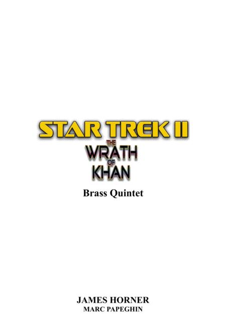 Main Title From Star Trek Ii The Wrath Of Khan Brass Quintet Sheet Music