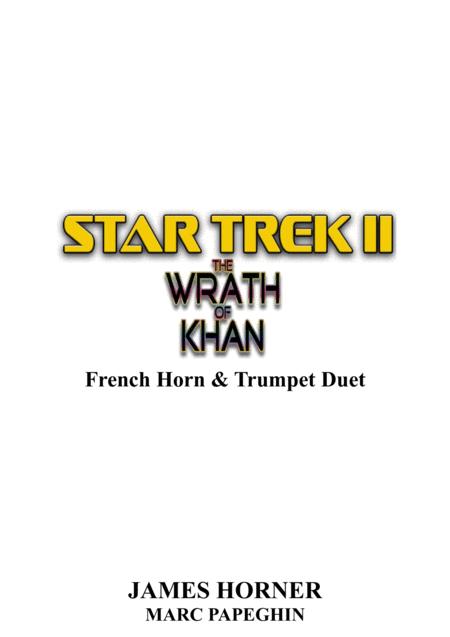 Main Title From Star Trek Ii The Wrath Of Khan French Horn Trumpet Duet Sheet Music