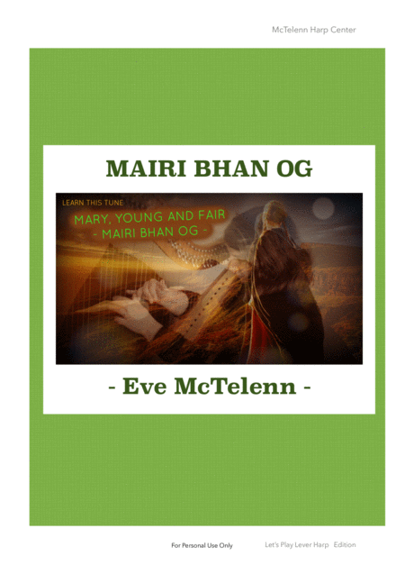 Free Sheet Music Mairi Bhan Ogg Mary Young And Fair Only Score