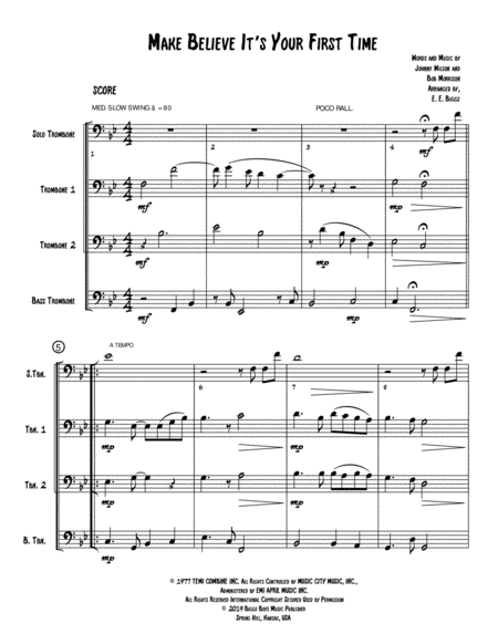 Make Believe Its Your First Time Sheet Music