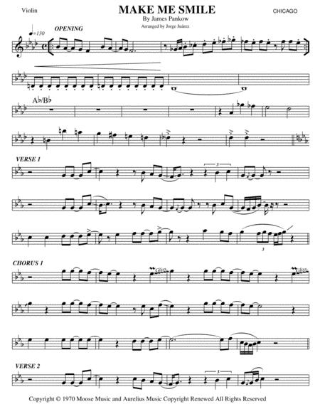 Make Me Smile Violin Sheet Music