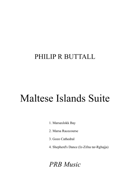 Free Sheet Music Maltese Islands Suite Piano Solo
