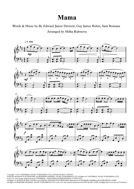 Mama Sheet Music