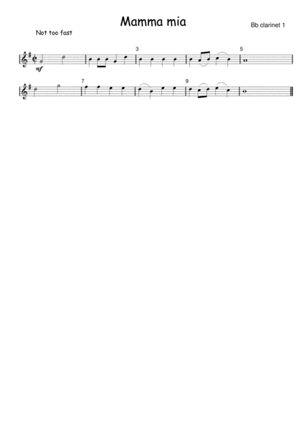 Free Sheet Music Mamma Mia Dammi Cento Lire