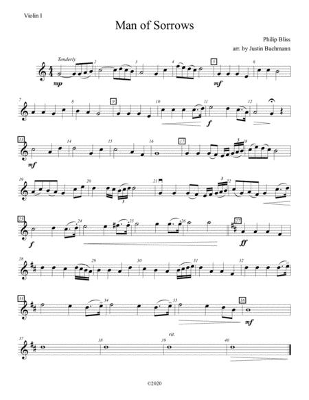 Man Of Sorrows Violin I Sheet Music