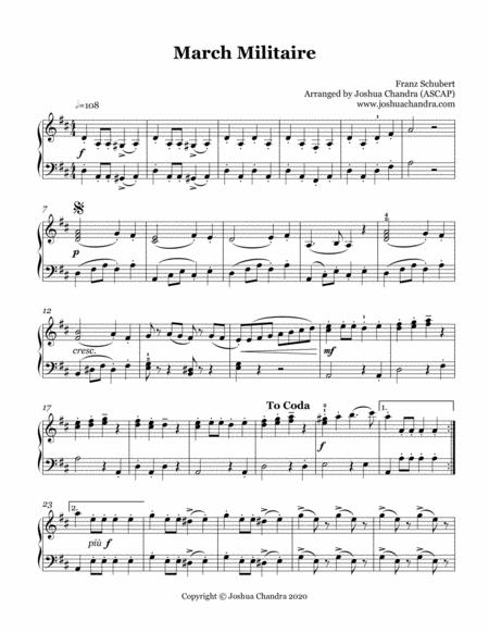 March Militaire Sheet Music