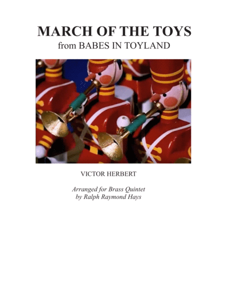 Free Sheet Music March Of The Toys For Brass Quintet